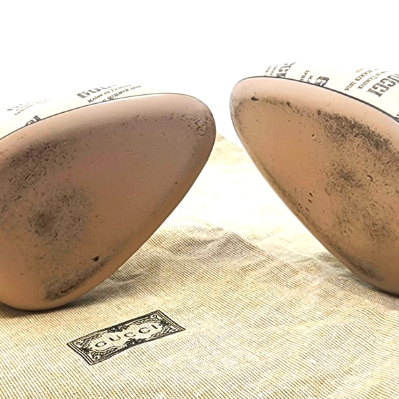 Gucci Leather Printed D'Orsay Pumps - Picture 5 of 6